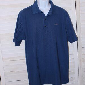 Greg Norman Solid Blue Golf Shirt